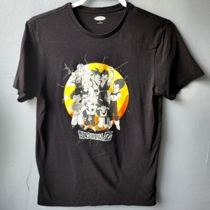 Dragonball Z Group Sunset Mens Small Black T-Shirt